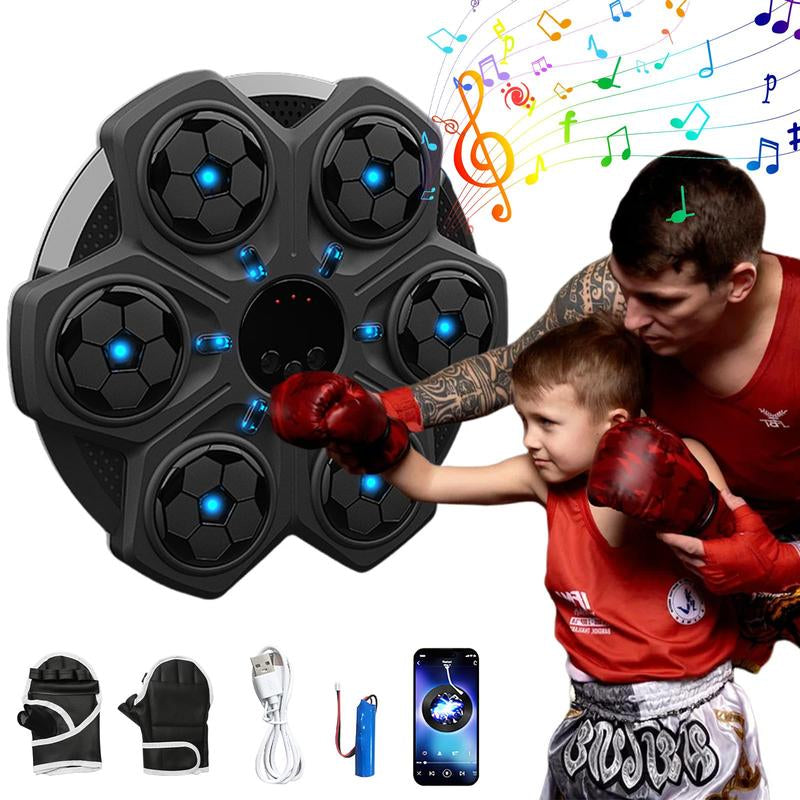 Smart Bluetooth-Compatible Boxing Machine, Wall Mounted Boxing Mat, Music Boxing Target, Home, Indoor, and Gym Boxing Music, Exercise Coordination, Boxing Pad, Boxing Equipment for Christmas Gift