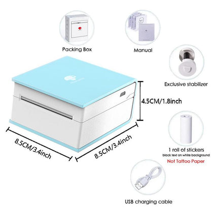 Phomemo M02 Mini Pocket Printer, Inkless Note Printer, Portable Bluetooth-Compatible Thermal Printer Pocket Printer Compatible with Ios & Android for Organizing Office Documents, Work List Printing