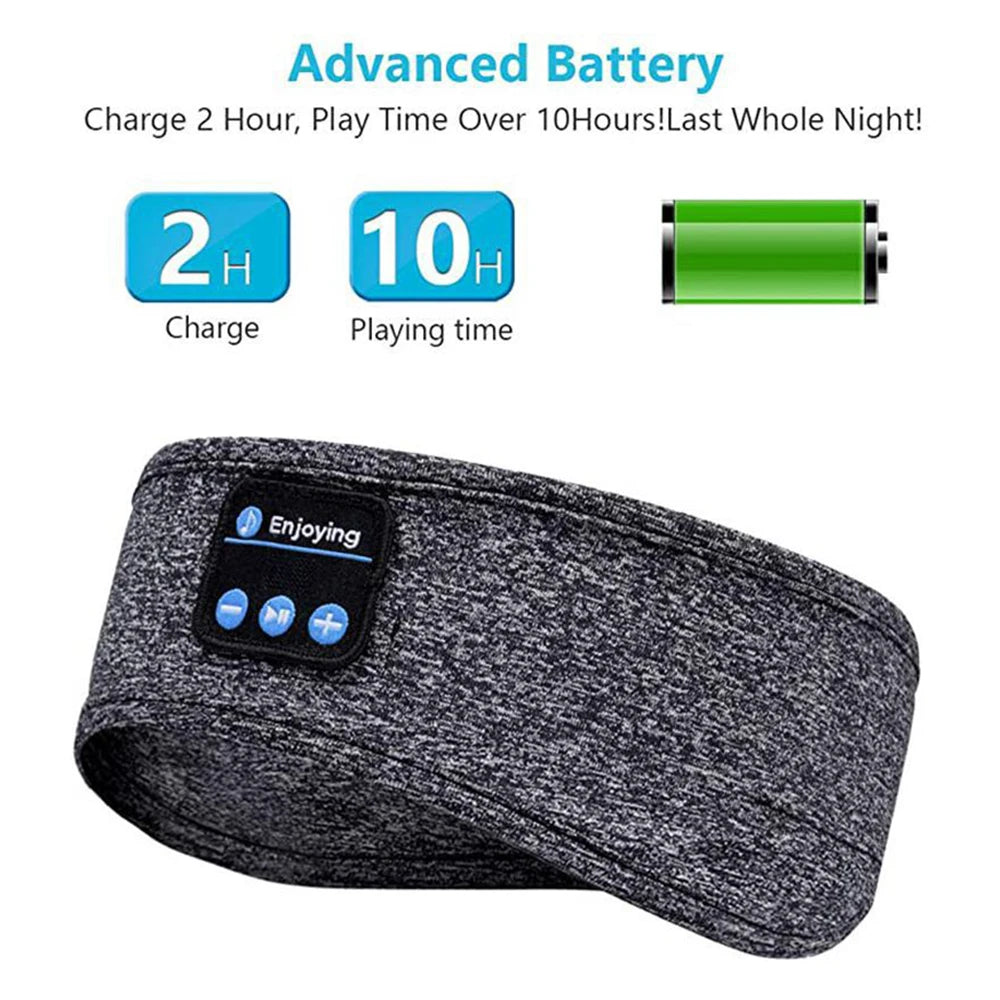 Bluetooth-Compatible Earphones Sports Sleeping Headband