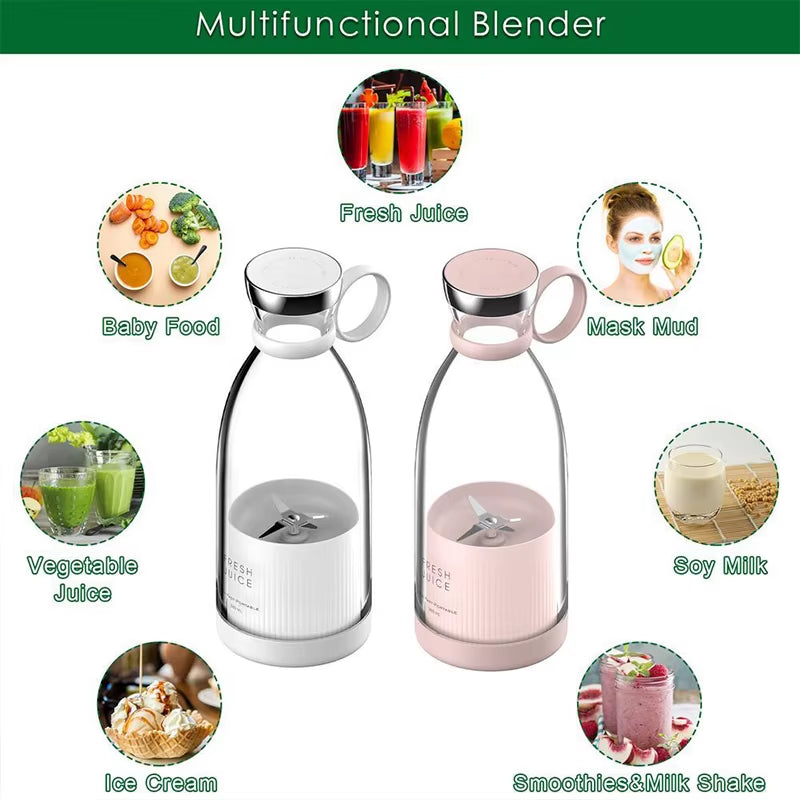 Multi-Functional Mini Juicer Portable Juice Cup Portable Blender Bottle Usb Rechargeable Shake Cup Blender Antioxidant Cup