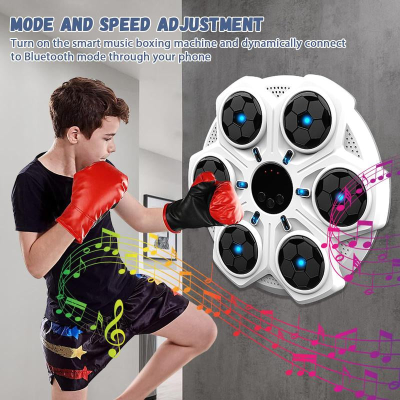 Smart Bluetooth-Compatible Boxing Machine, Wall Mounted Boxing Mat, Music Boxing Target, Home, Indoor, and Gym Boxing Music, Exercise Coordination, Boxing Pad, Boxing Equipment for Christmas Gift