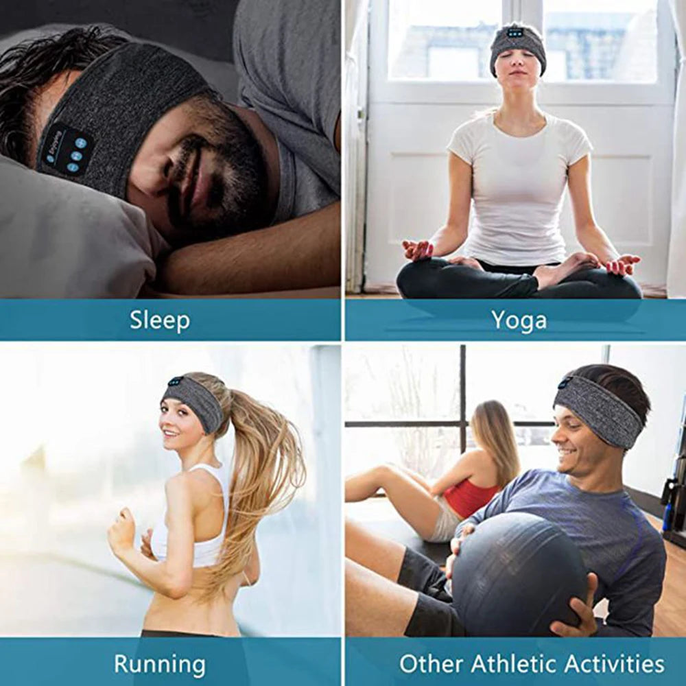 Bluetooth-Compatible Earphones Sports Sleeping Headband